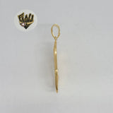 (1-2435) Gold Laminate - Rose Pendants - BGF - Fantasy World Jewelry