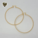 (1-2977) Gold Laminate - Plain Hoops - BGF - Fantasy World Jewelry