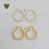 (1-2814) Gold Laminate - Plain Hoops - BGO