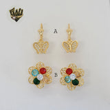 (1-1194) Gold Laminate Earrings - BGO