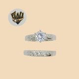 (2-5248) 925 Sterling Silver - Wedding Ring - Fantasy World Jewelry
