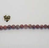 (MBEAD-215-1) 6mm Mahogany Beads - Fantasy World Jewelry