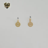 (1-2023-1) Gold Laminate - Happy Face Pendants - BGF