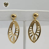 (1-1105) Gold Laminate Earrings - BGO - Fantasy World Jewelry