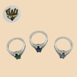 (2-5097) 925 Sterling Silver - Zircon Ring - Fantasy World Jewelry