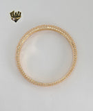 (1-4073) Laminado de oro - Brazaletes de circonio de 7,5 mm - BGO
