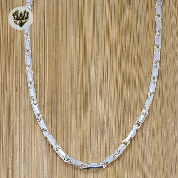 (2-8012) 925 Sterling Silver - 3.5mm Alternative Link Chains. - Fantasy World Jewelry