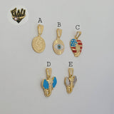 (1-2198-1) Gold Laminate Pendants - BGF