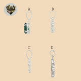 (2-1671) 925 Sterling Silver - Zircon Pendants.