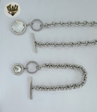 (4-7087) Stainless Steel - 9mm Open Link Toggle Set - 18"