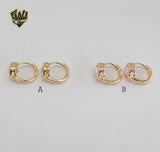(1-2624-C) Gold Laminate Hoops - BGO - Fantasy World Jewelry