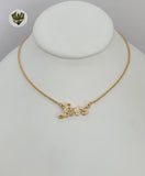 (1-6350) Gold Laminate- Love Necklace - BGO - Fantasy World Jewelry