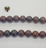 (MBEAD-217) 12mm Mahogany Beads - Fantasy World Jewelry