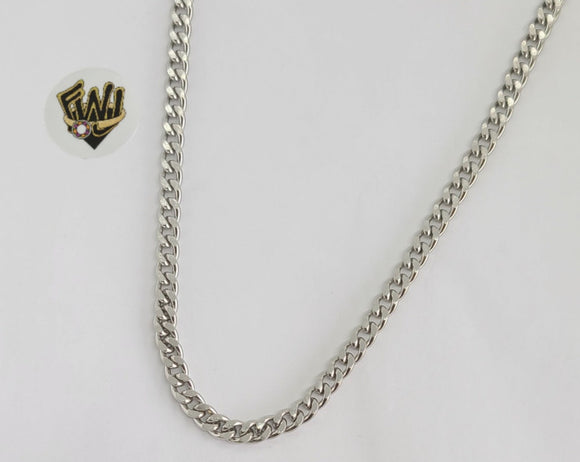 (4-3107) Stainless Steel - 5mm Curb Link Chain - 20