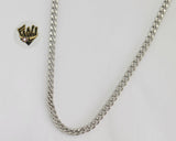 (4-3107) Stainless Steel - 5mm Curb Link Chain - 20" - Fantasy World Jewelry