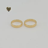 (1-3074) Gold Laminategag - Classic Band Ring - BGF - Fantasy World Jewelry