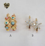 (1-2667) Gold Laminate Hoops - BGO - Fantasy World Jewelry