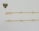 (1-1529) Gold Laminate - 4mm Snake Balls Link Chain - BGO