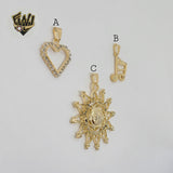 (1-2330) Gold Laminate Pendants - BGF