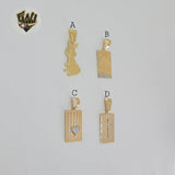(1-2034) Gold Laminate Pendants - BGF
