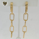 (4-2290) Stainless Steel - Long Earrings. - Fantasy World Jewelry
