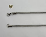 (4-3146) Stainless Steel - 4mm Round Link Chain. - Fantasy World Jewelry