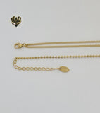 (4-7042) Stainless Steel - 2mm Star Link Necklace - 16". - Fantasy World Jewelry