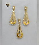(1-6446) Gold Laminate - Zircon Set - BGF - Fantasy World Jewelry