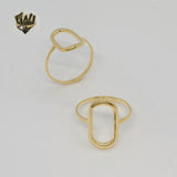 (1-3028) Gold Laminate - Oval Ring - BGF - Fantasy World Jewelry