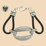 (2-0441) 925 Sterling Silver - 21.5mm Alternative Bracelet. - Fantasy World Jewelry