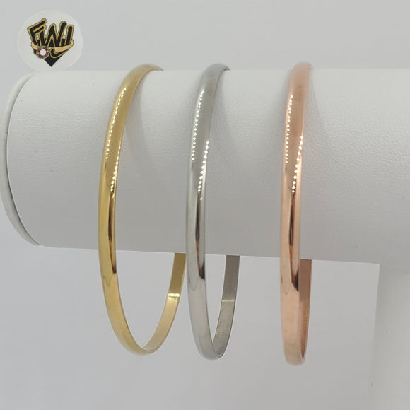 (4-5011) Stainless Steel - 4mm Plain Bangle.