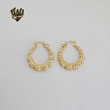 (1-2685-3) Gold Laminate - Bamboo Small Hoops - BGF