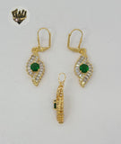 (1-6455) Gold Laminate - Zircon Set - BGO - Fantasy World Jewelry