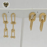 (4-2289) Stainless Steel - Long Earrings. - Fantasy World Jewelry