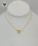 (1-6388) Gold Laminate- Zircon Necklace - BGF - Fantasy World Jewelry