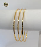 (1-4019) Gold Laminate - 1.5mm Classic Bangles - BGF - Fantasy World Jewelry