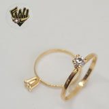 (1-3006-1) Gold Laminate - CZ Ring -BGO - Fantasy World Jewelry