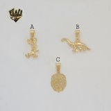(1-2164) Laminado Oro - Colgantes Animales - BGF