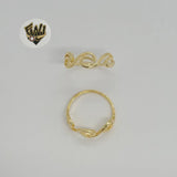 (1-3031) Gold Laminate - Waves Ring - BGF - Fantasy World Jewelry
