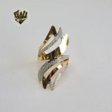 (1-3067-1) Gold Laminate- Two Tone Ring- BGO - Fantasy World Jewelry