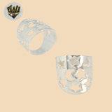 (2-5058-1) 925 Sterling Silver - Moon and Star Band Ring