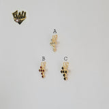(1-2195-1) Gold Laminate - Zircon Cross Pendants - BGF