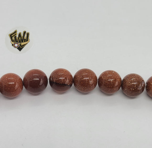 (MBEAD-123) 10mm Venturina Beads - Fantasy World Jewelry