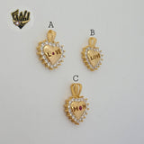 (1-2316) Gold Laminate Pendants - BGO