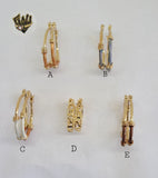 (1-2550) Gold Laminate Hoops - BGO - Fantasy World Jewelry