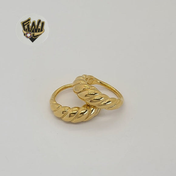 (4-0010-1) Stainless Steel - Twisted Dome Band Ring.