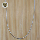 (2-8151) 925 Sterling Silver - 1mm Snake Link Chains. - Fantasy World Jewelry