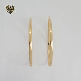 (1-2849) Gold Laminate - Plain Big Hoops - BGO