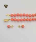 (MSET-03) Gold Laminate - Mallorca Pearls Set - BGF - Fantasy World Jewelry
