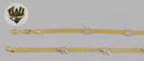 (1-0531) Gold Laminate Bracelet -4mm Bismarck Link Bracelet- 7''-BGO - Fantasy World Jewelry